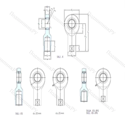 Подшипник скольжения сферический SIL 17ES от производителя  SKF Подшипник скольжения сферический SIL 17ES от производителя  SKF