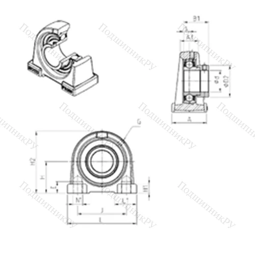 Подшипниковый узел шариковый радиальный ESPAE 205 от производителя  SNR