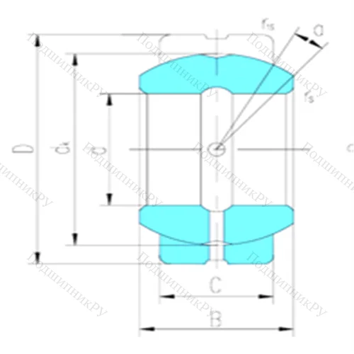 Подшипник скольжения сферический GEZ 152ES-2RS