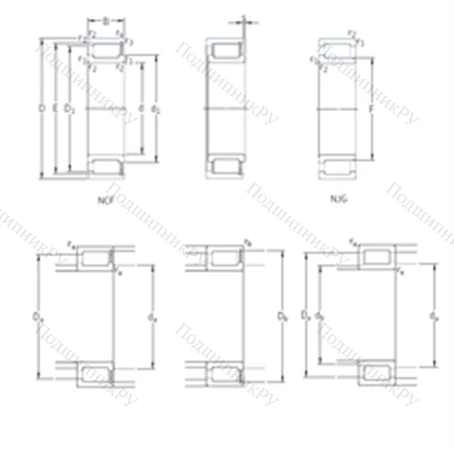 Подшипник роликовый радиальный NCF 28/530V от производителя  SKF