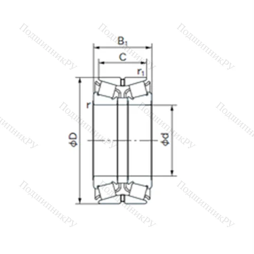 Подшипник роликовый радиально-упорный 150KBE 130 от производителя  NACHI Подшипник роликовый радиально-упорный 150KBE 130 от производителя  NACHI