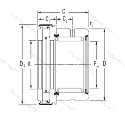 Подшипник комбинированный RAXZ 540