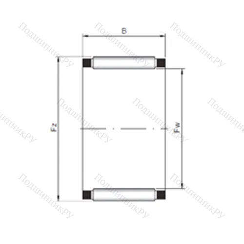 Подшипник игольчатый радиальный K 28x33x17 от производителя  CX