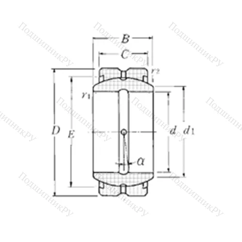 Подшипник скольжения сферический SA 1-20B
