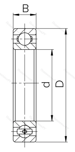 Шариковый однорядный подшипник 6-7000103 (16003) в Ростове-на-Дону