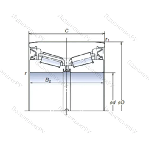Подшипник роликовый радиально-упорный AR 100-30