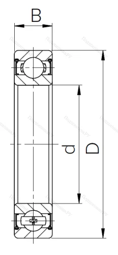 Шариковый однорядный подшипник 80308 (6308 ZZ) в Ростове-на-Дону