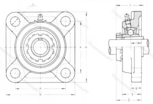Подшипниковый узел UKF 209 в Ростове-на-Дону