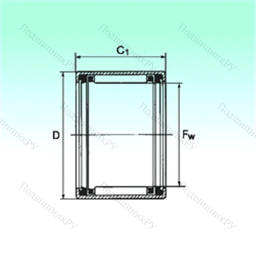 Подшипник игольчатый радиальный HK 1012 2RS от производителя  NBS