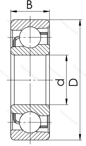 Радиально-упорный шариковый подшипник 46120 А (7020 AC) в Ростове-на-Дону