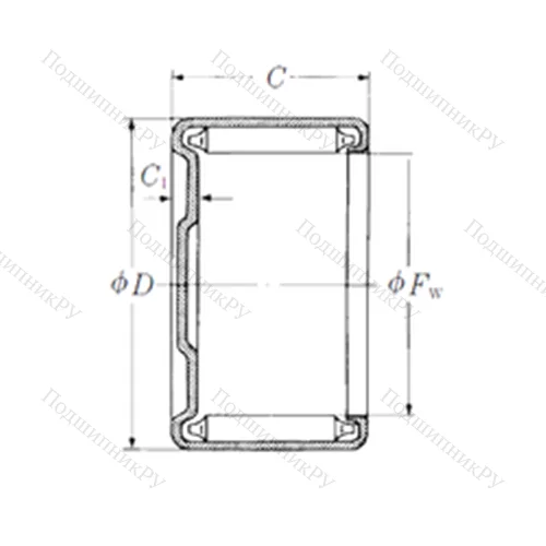 Подшипник игольчатый радиальный M-28121