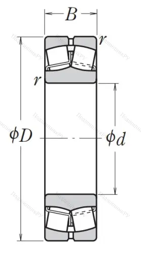 Сферический роликовый подшипник 22334 CAME 4S 11 от производителя  NSK