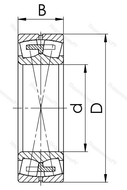 Сферический роликовый подшипник 3003126 Н (23026 MW 33) в Ростове-на-Дону