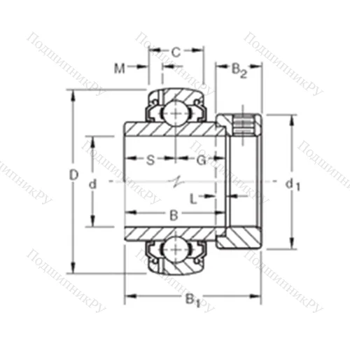 Подшипник шариковый радиальный G 1013KLLB