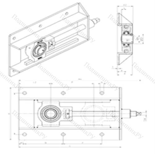 Подшипниковый узел шариковый радиальный UCT 204+WB от производителя  SNR