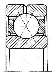 Подшипник 9211-H размер 55x100x21