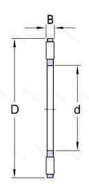 Подшипник  K 81112TN (999112) размер 60x85x7,5 от производителя  SKF