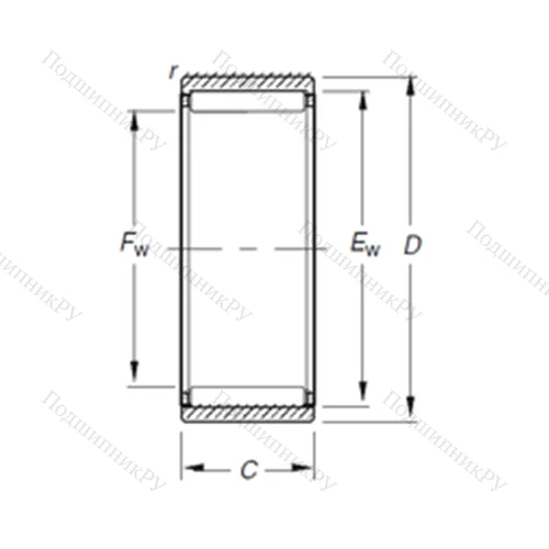 Подшипник игольчатый радиальный RNAO 65X 85X 60 от производителя  TIMKEN