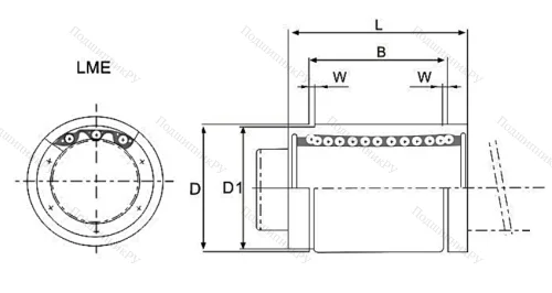 Подшипник LME 12 UU в Ростове-на-Дону