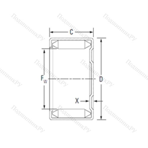 Подшипник игольчатый радиальный M 8121