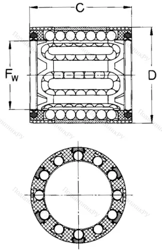Подшипник LBBR 10-2LS в Ростове-на-Дону