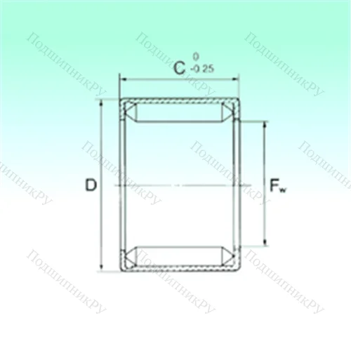 Подшипник игольчатый радиальный HN 2020