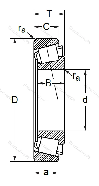Конический роликовый подшипник 7514 (32214) в Ростове-на-Дону