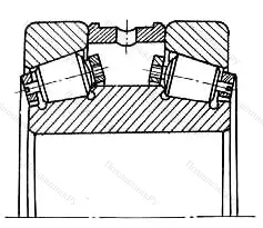 Модификация подшипника 847929 размер 146,075x241,325x165,35 от производителя  ГПЗ-9