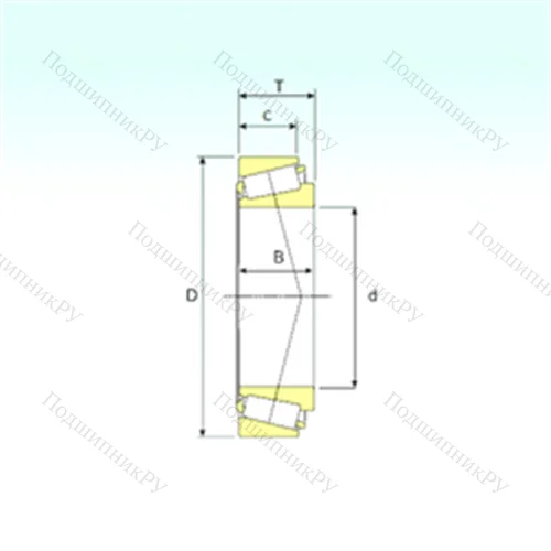 Подшипник роликовый радиально-упорный L 432349/310 от производителя  ISB