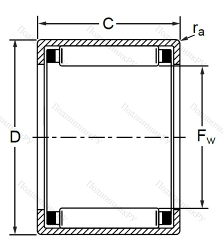 Подшипник HK 2025 AS 1 (943/20) в Ростове-на-Дону