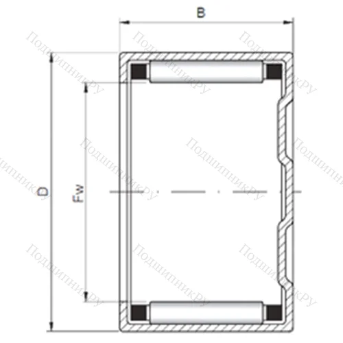 Подшипник роликовый радиальный BK 283814 от производителя  CX