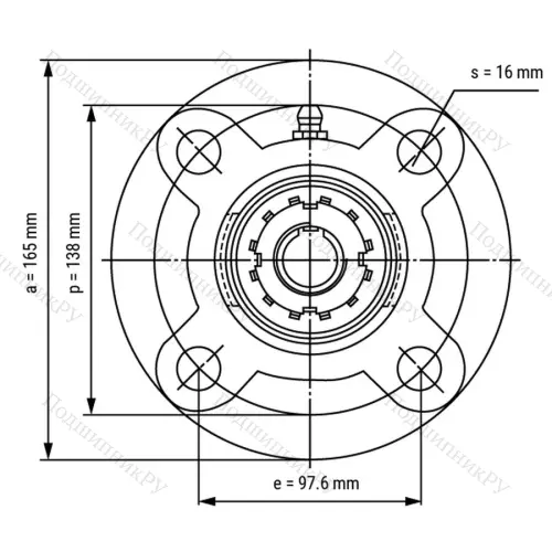 Подшипниковый узел UKFC 210+H 2310 - Вал: 45 мм от производителя  LPZ