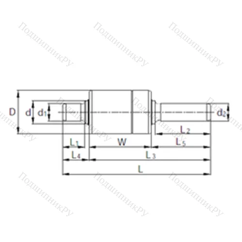 Подшипник комбинированный RW 306202 от производителя  KBC