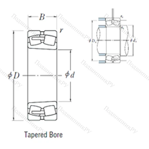 Подшипник роликовый радиальный самоцентрирующийся 23184CAKE 4
