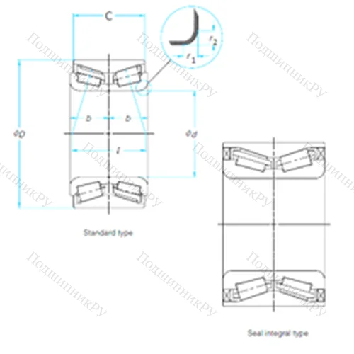 Подшипник роликовый радиально-упорный 578396A от производителя  FAG Подшипник роликовый радиально-упорный 578396A от производителя  FAG