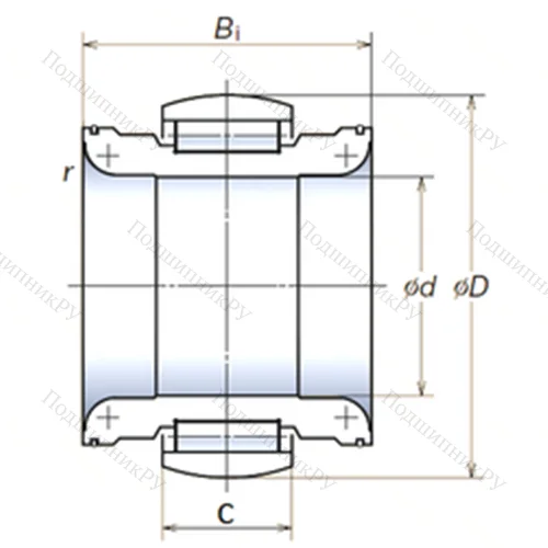 Подшипник роликовый радиальный 130RNP 2101