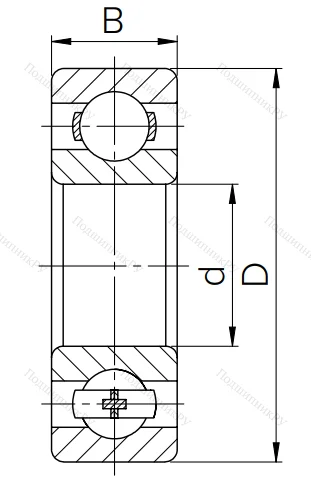 Шариковый однорядный подшипник 124 (6024) в Ростове-на-Дону