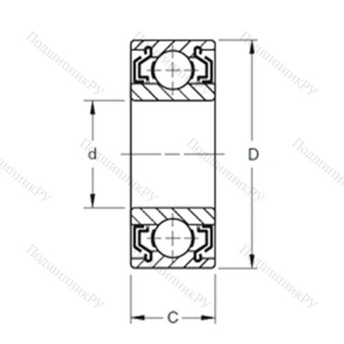 Подшипник шариковый радиальный W 312KLL