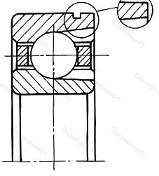 Модификация подшипника 75-170310Е1УТ8Ш размер 50x110x27 от производителя  ГПЗ-1