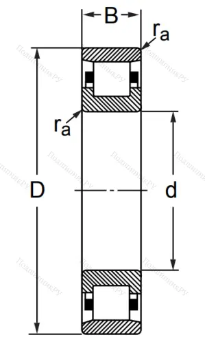 Цилиндрический роликовый подшипник 2313 KM (N 313) в Ростове-на-Дону