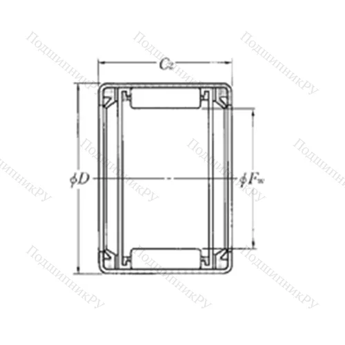 Подшипник игольчатый радиальный HMK 3521LL