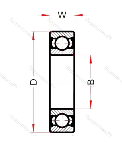 Высокотемпературный подшипник 6203 BHTS 2RS C 4 VT 220° от производителя  BECO