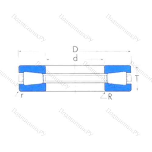 Подшипник роликовый упорный T 7519 от производителя  TIMKEN