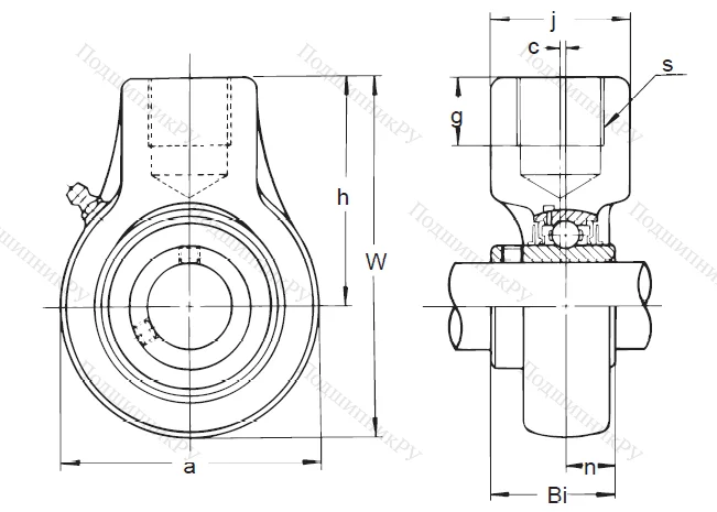 Подшипниковый узел UCECH 209 в Ростове-на-Дону