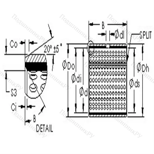 Втулка скольжения AST 20 12560 от производителя  AST Втулка скольжения AST 20 12560 от производителя  AST