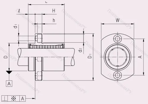 Подшипник LMH 10 UU в Ростове-на-Дону