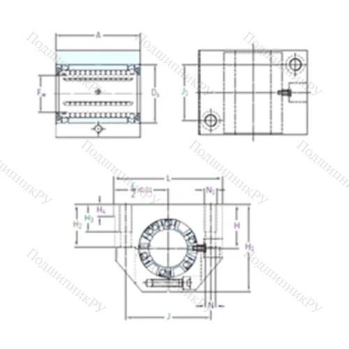 Подшипник шариковый линейный LUNE 12-2LS от производителя  SKF