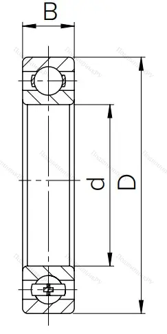 Шариковый однорядный подшипник 303 (6303) в Ростове-на-Дону