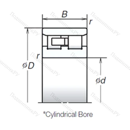 Подшипник роликовый радиальный NN 3005MB