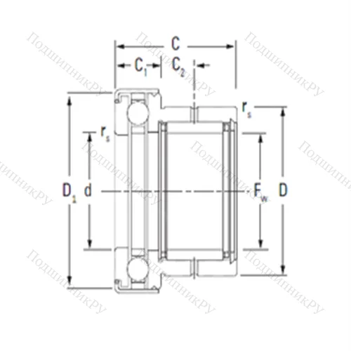 Подшипник комбинированный NAXK 20Z от производителя  KOYO Подшипник комбинированный NAXK 20Z от производителя  KOYO